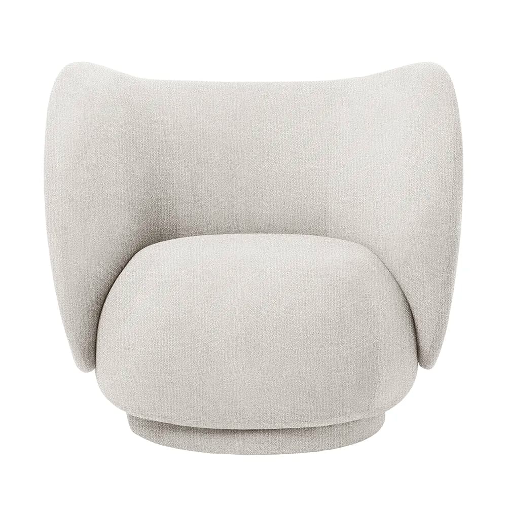 Ferm Living, Rico Lounge Lenestol Boucle - Off-White