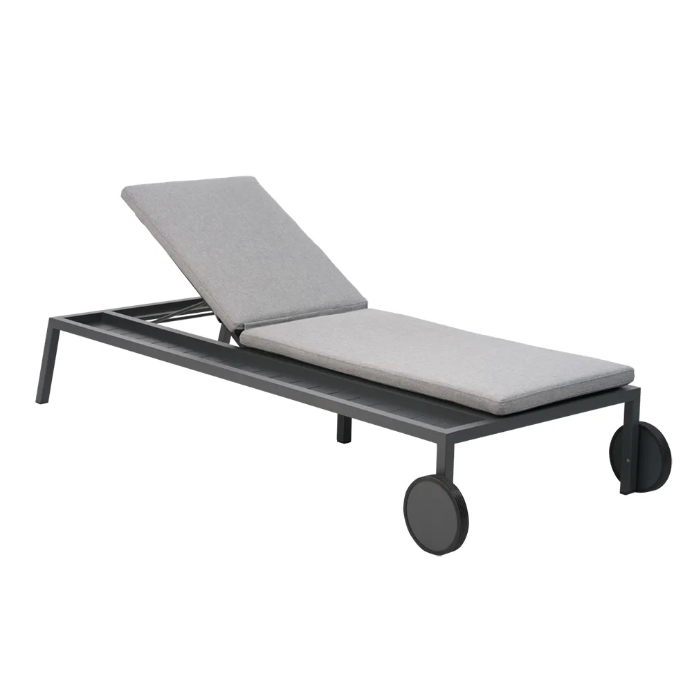 Brafab Samvaro solseng 218x92 cm Antrasitt-pearl grey