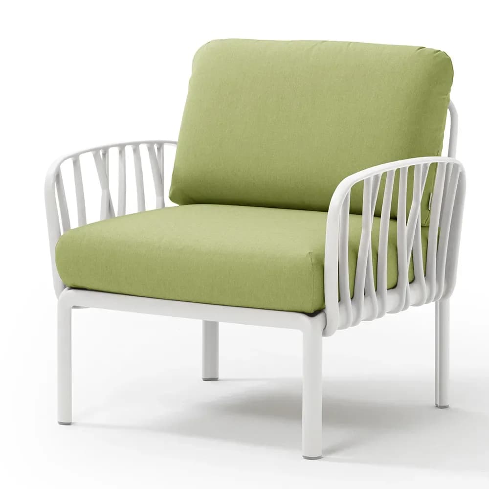 Nardi, Komodo lenestol White - Avocado Sunbrella