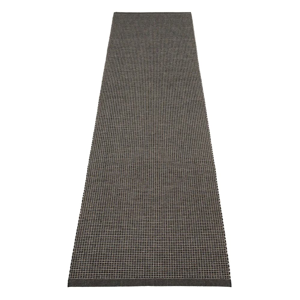 Pappelina, Emm teppe 70x300 cm Black/Linen Metallic