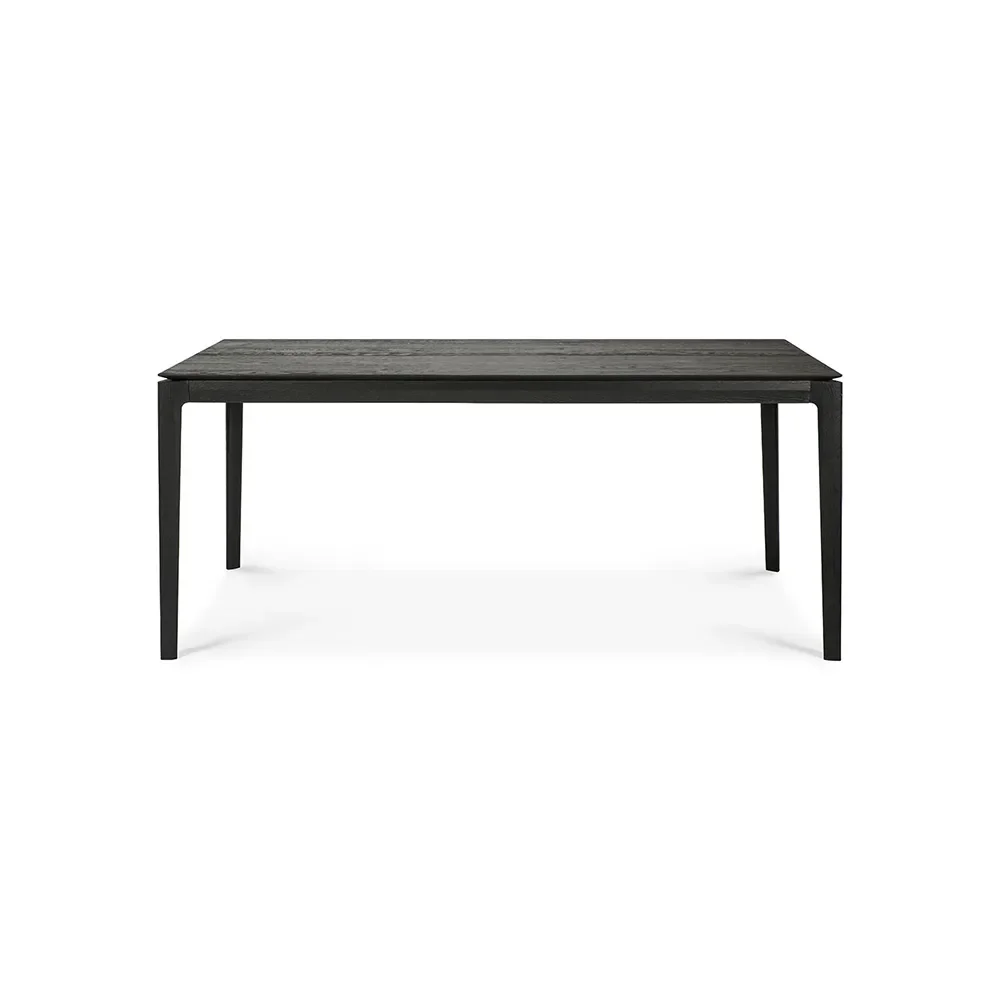 Ethnicraft, Bok Spisebord 100x180-280 cm Svartlakkert eik