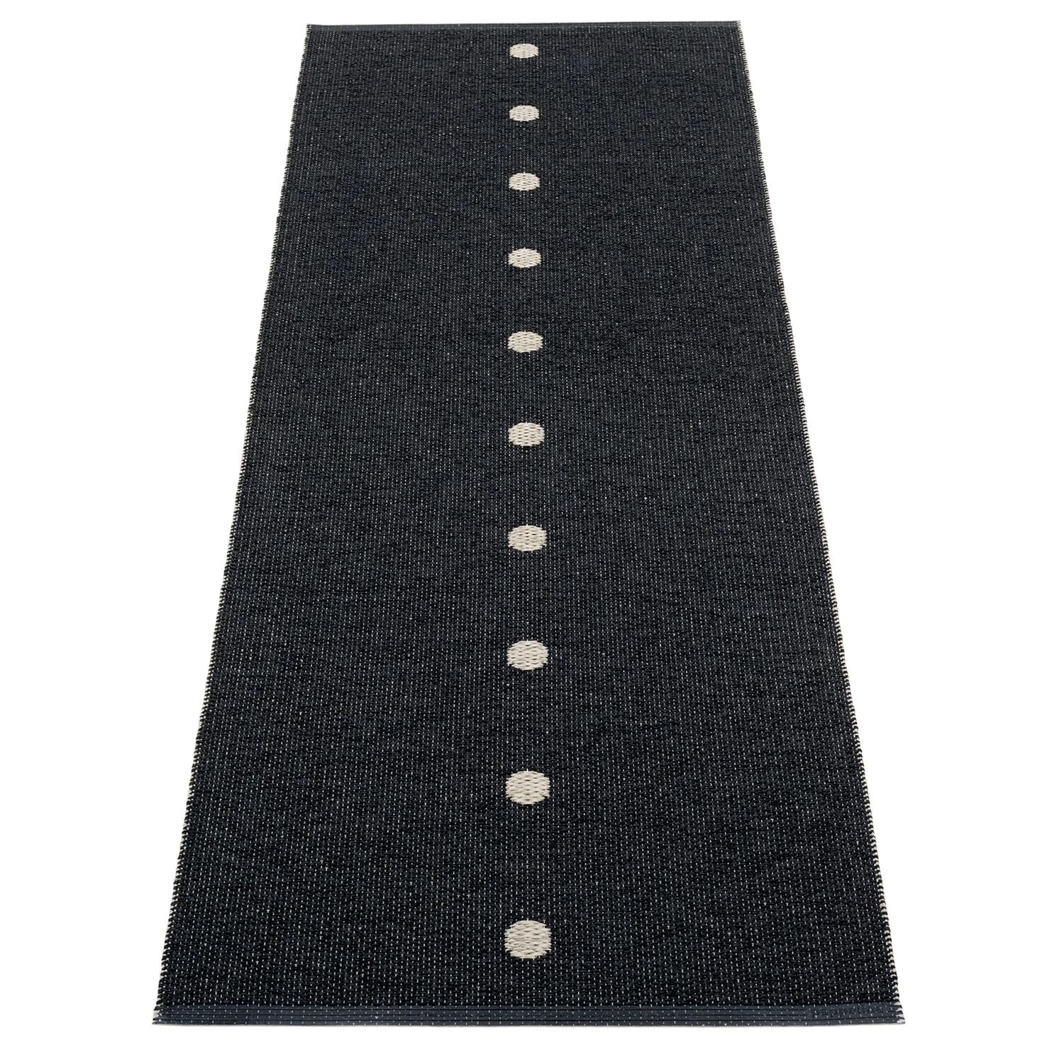 Pappelina, Peg teppe 70x200 cm black / linen