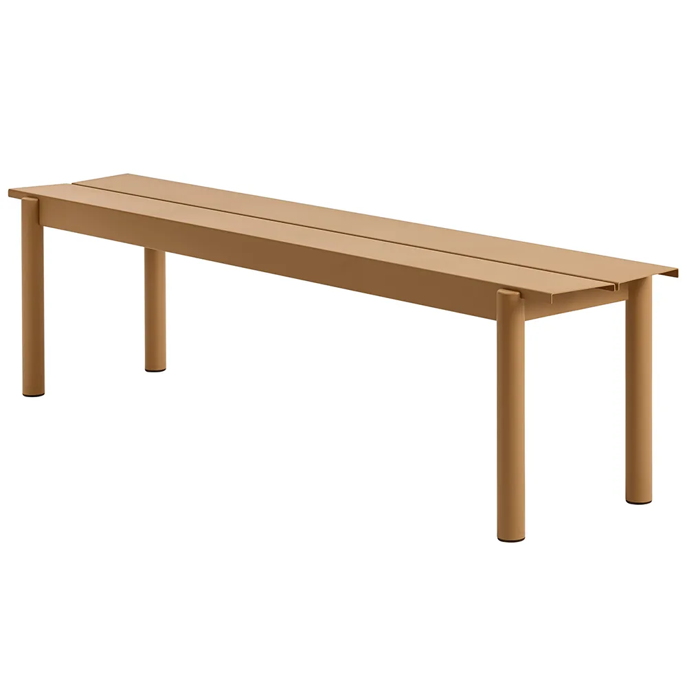 Muuto, Linear Steel Benk 170x34 cm Burnt Orange