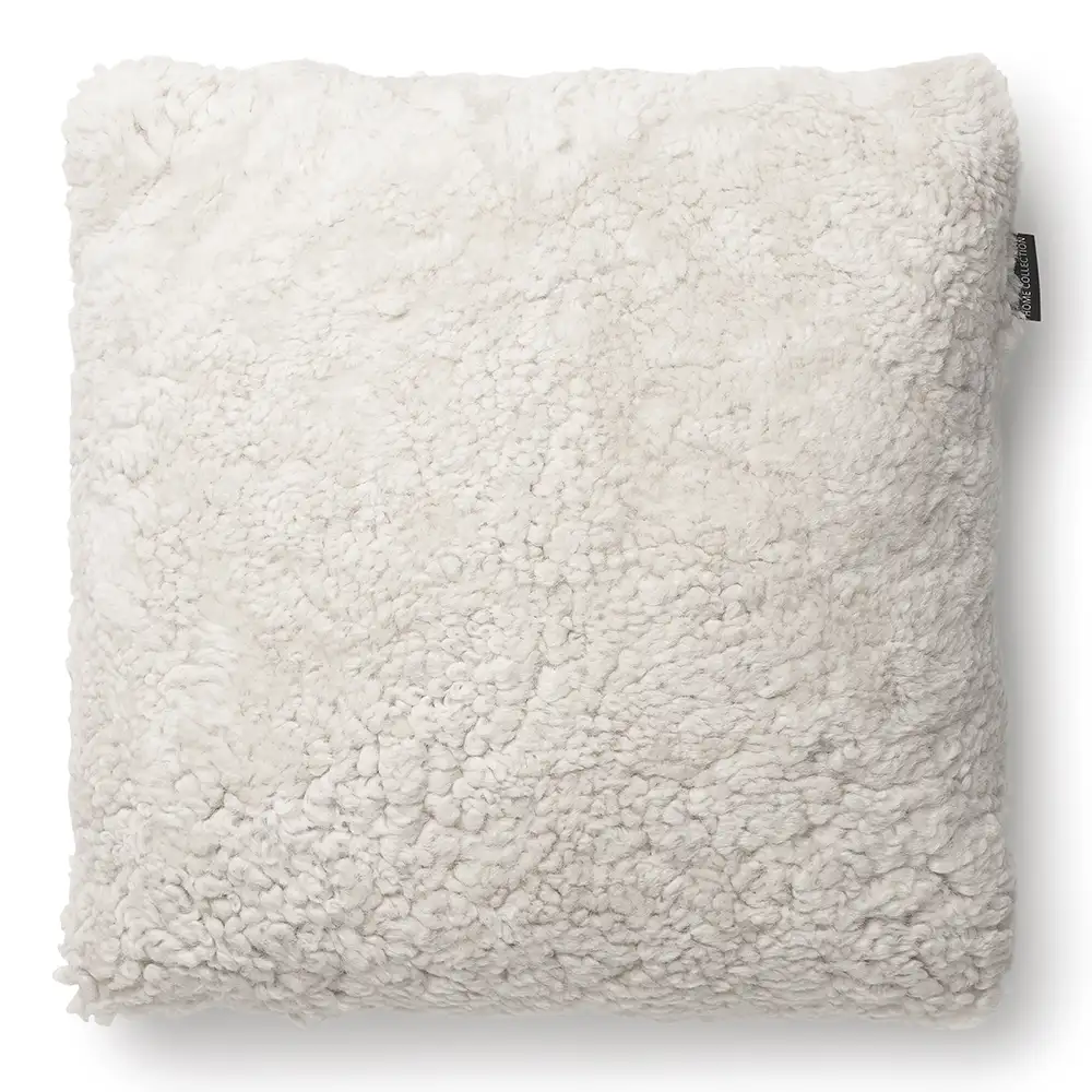 Skinnwille, Curly putetrekk 45x45 cm Beige Moonlight