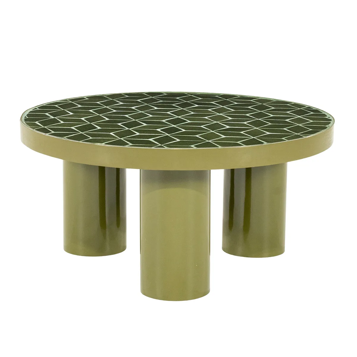 By-Boo, Sofabord Patterna med Bordplate av mosaikk Green