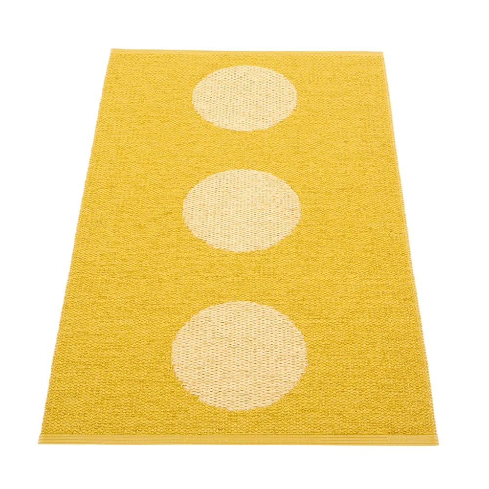 Pappelina, Vera Pop teppe Mustard/Pale Yellow 70 x 120cm