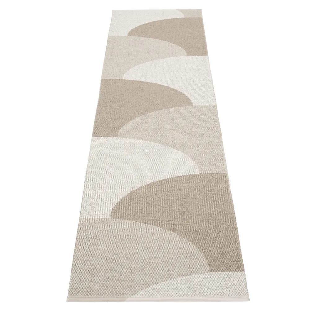 Pappelina, Hill teppe Dark Linen/Linen/Fossil Grey 70 x 270cm