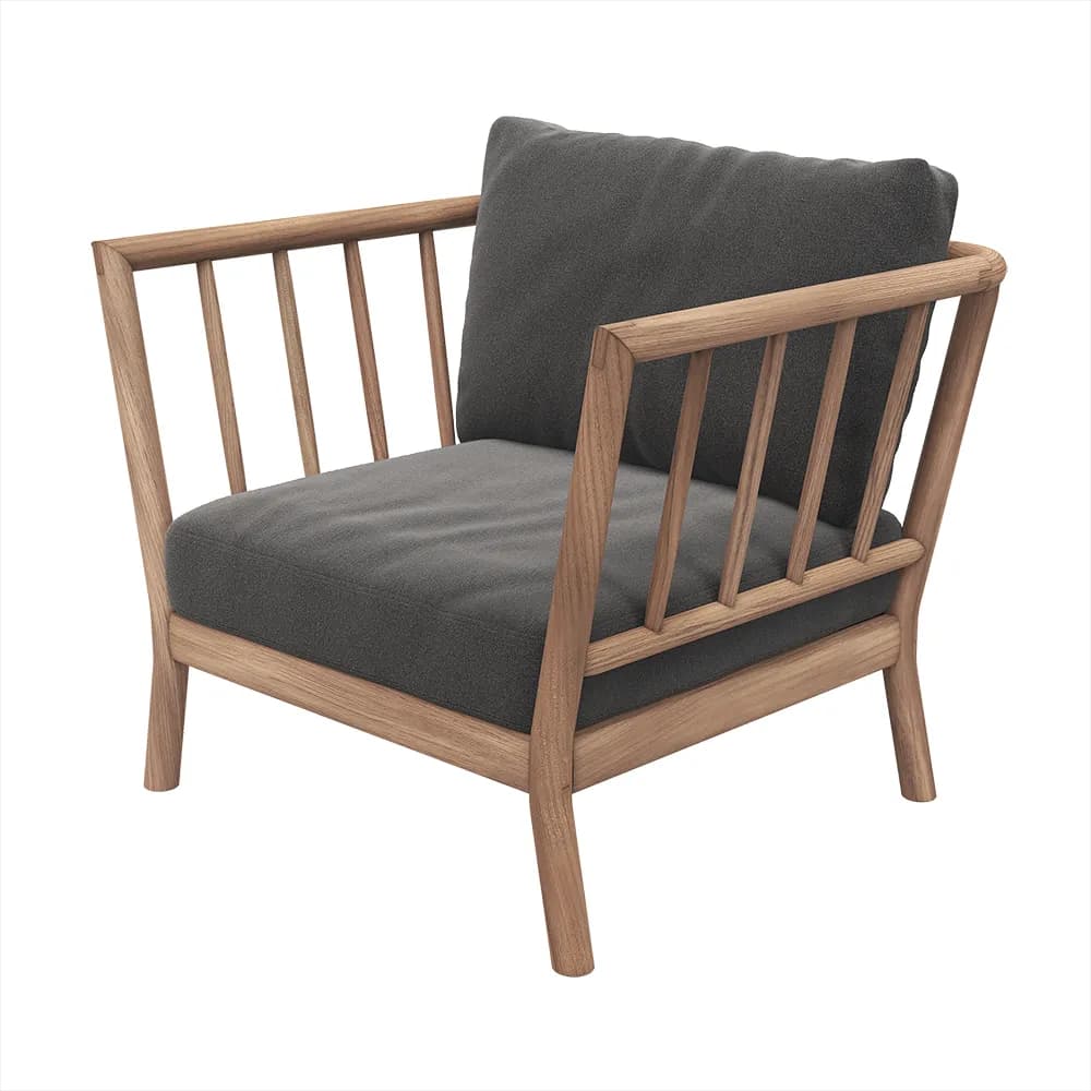 Skagerak, Tradition Lenestol Charcoal / Teak