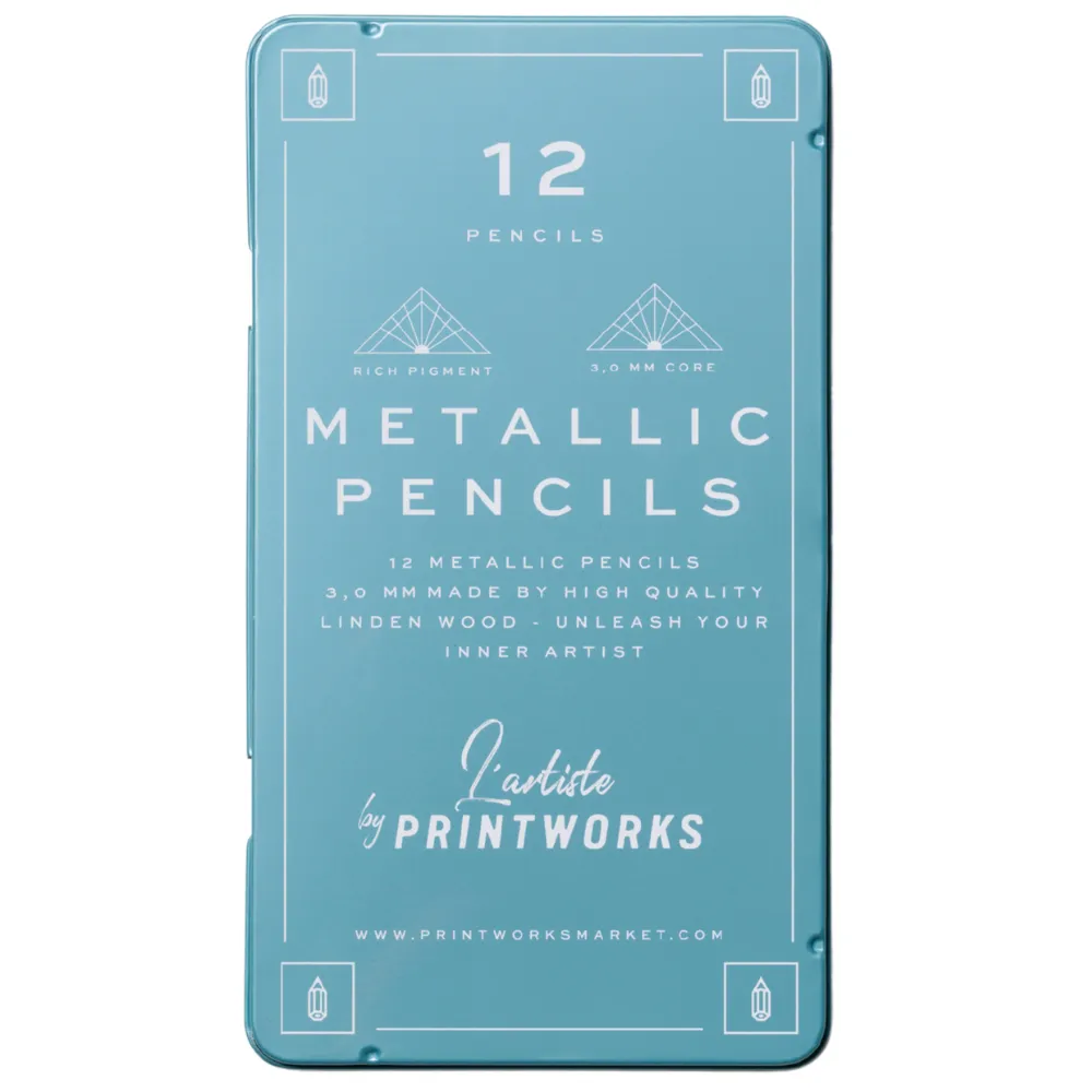 Printworks, 12 fargeblyanter - Metallic