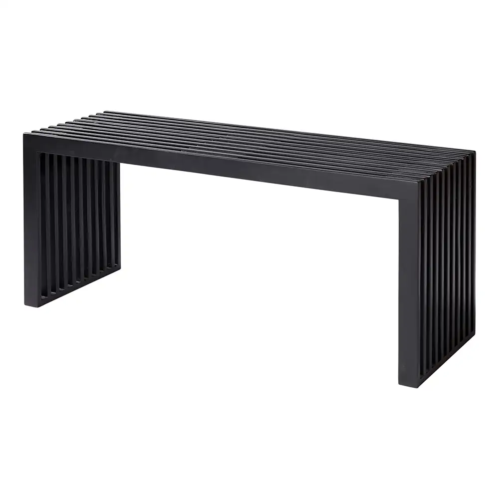 Cinas, Rib benk 104 cm Svart
