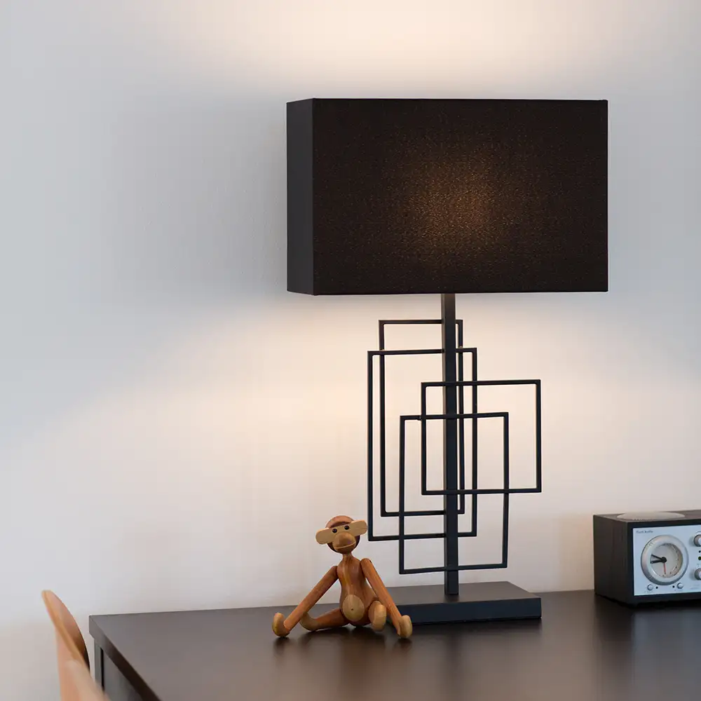 By Rydéns Paragon bordlampe 52 cm Matt svart-svart