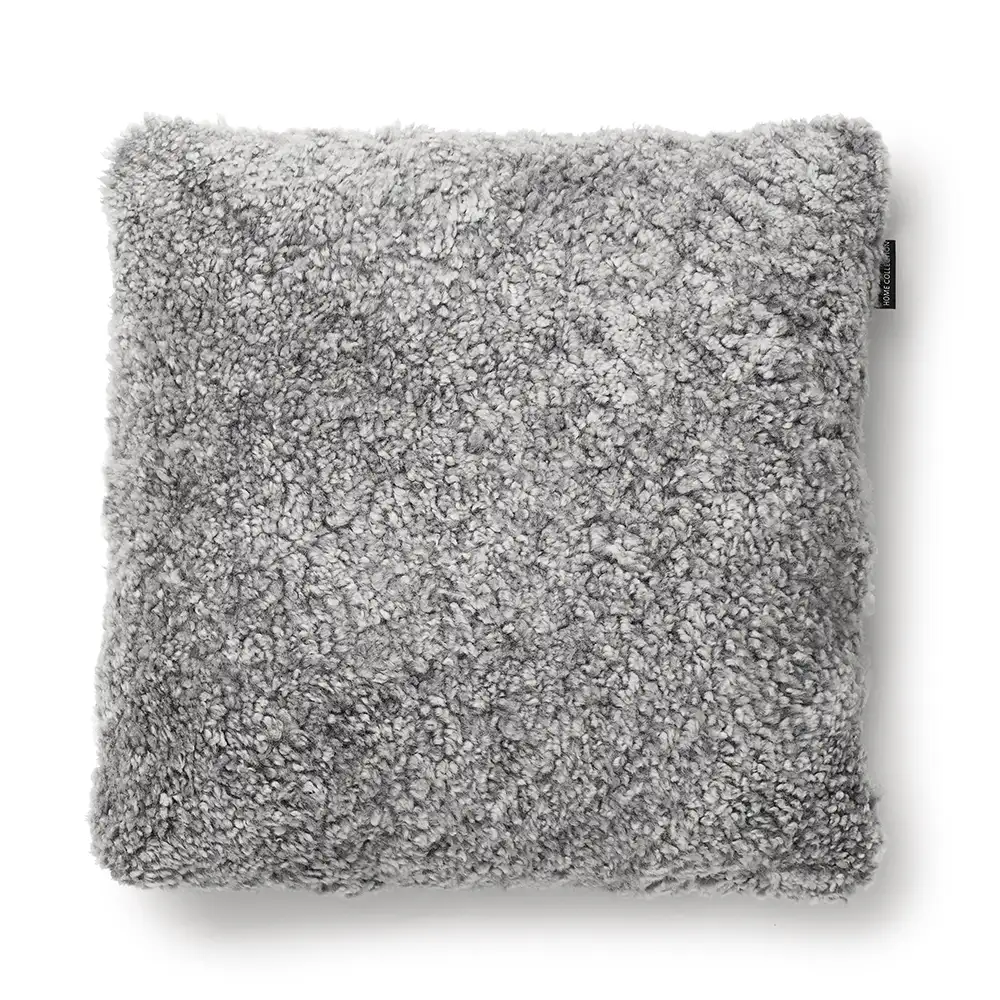 Skinnwille, Curly putetrekk 45x45 cm Charcoal grey