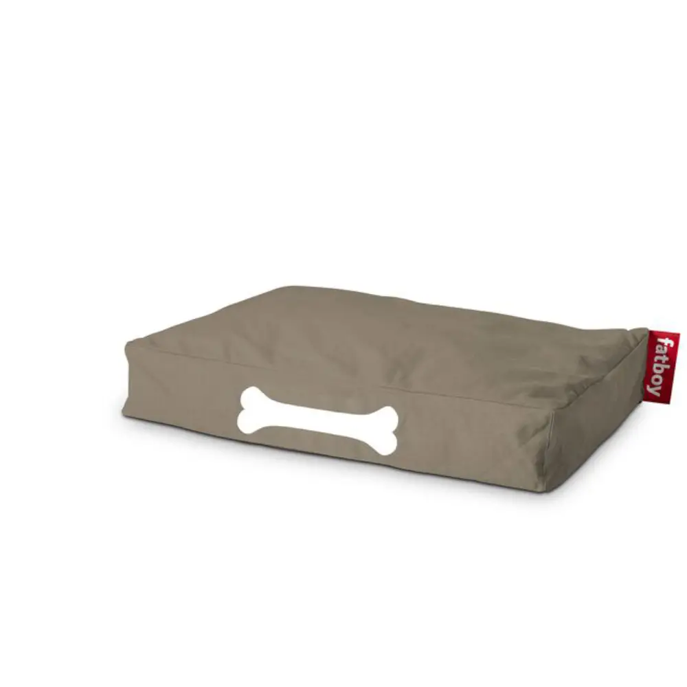 Fatboy, doggielounge S canvas recycled Hundeseng taupe grey