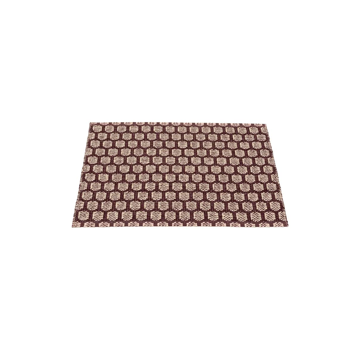 Pappelina, Vendbar Plastmatte MIMI Burgundy/Cream 70x50 cm