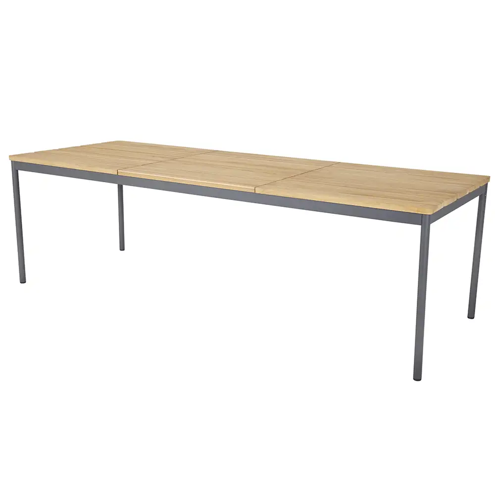Brafab, Nox spisebord 90 x 240 cm antrasitt/teak Brafab