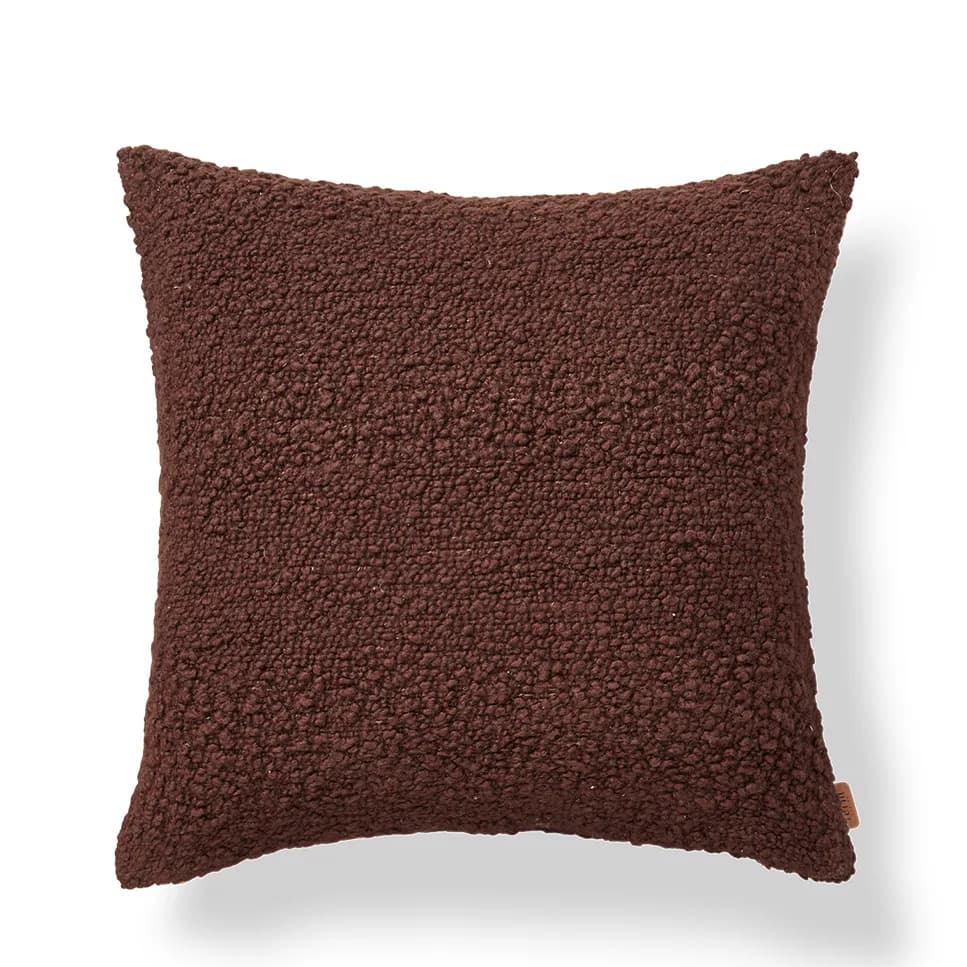 Ferm Living Moor putetrekk 50x50 cm Dark pecan