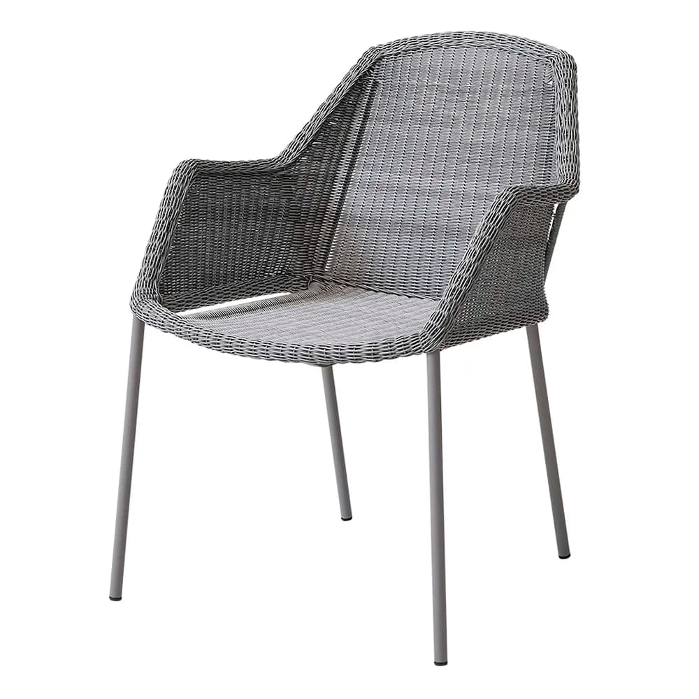 Cane-line Breeze stablebar karmstol weave Light grey
