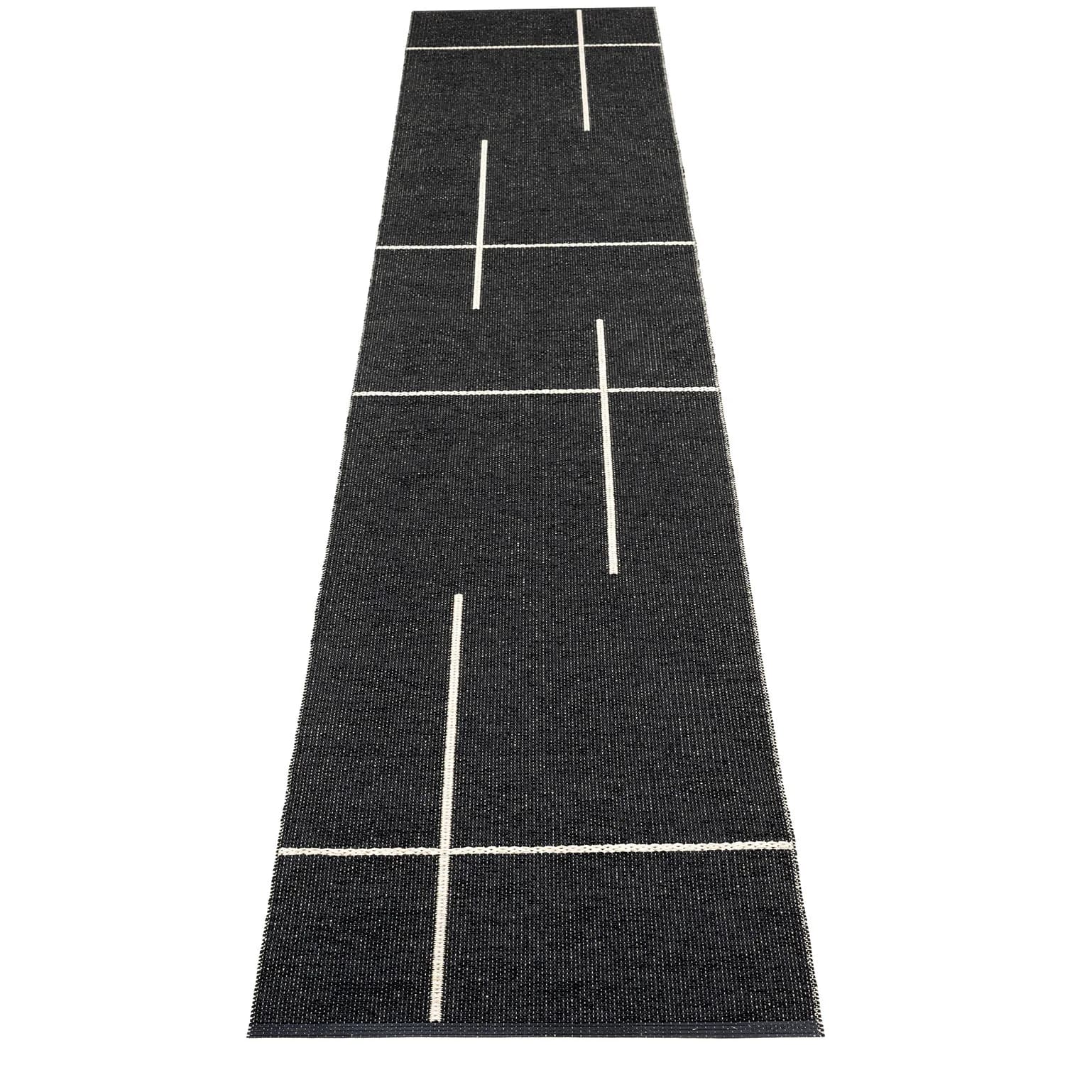 Pappelina, Fred matte 70x360 cm black / vanilla