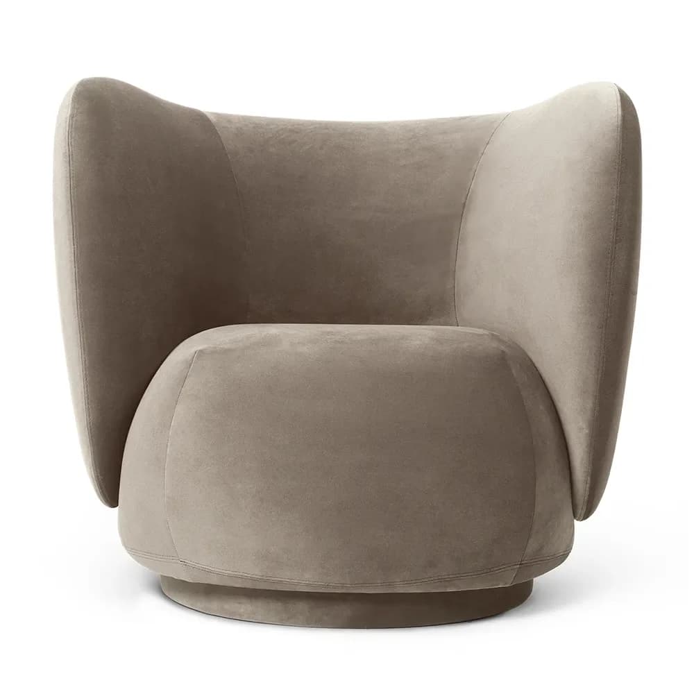 Ferm Living, Rico Lounge Lenestol Rich Velvet - Beige
