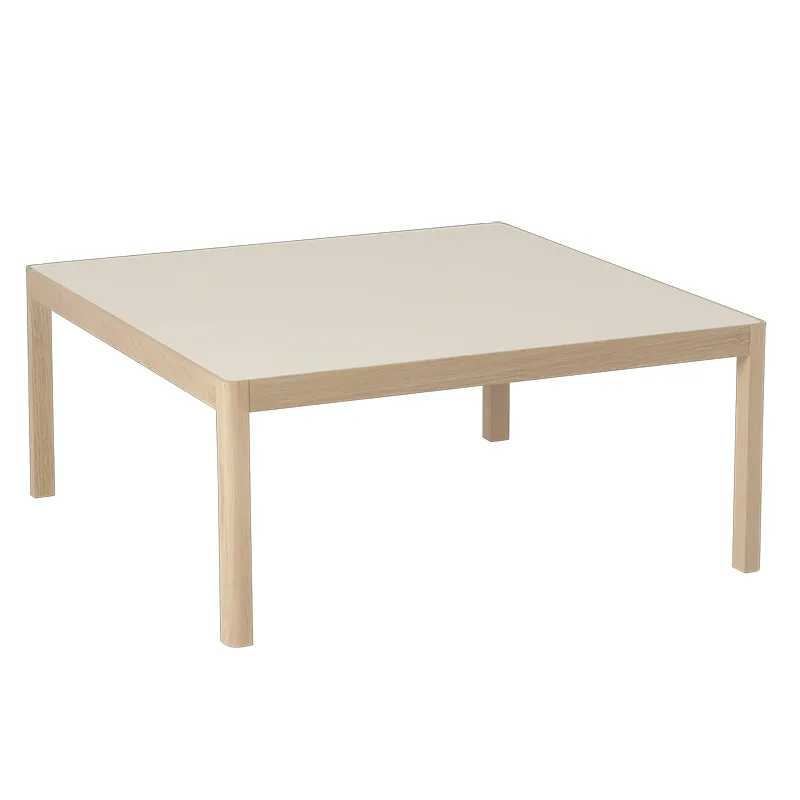 Muuto, Workshop sofabord 86 x 86 cm - Warm Grey Linoleum