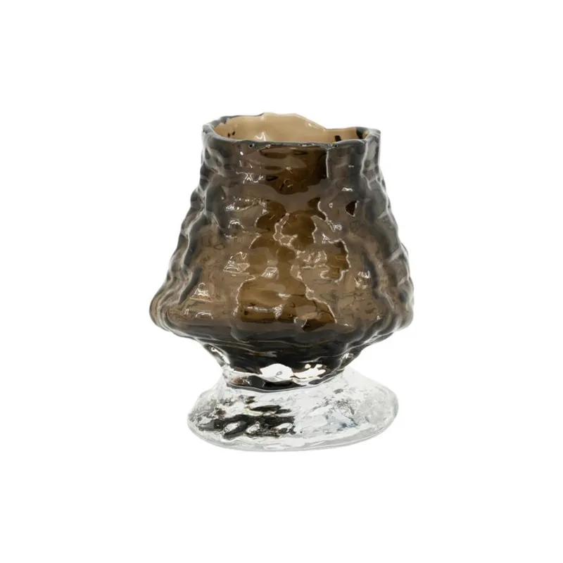 By-Boo, Melte small 14,5x14,5x15,5 cm Glass Brun
