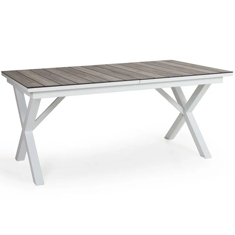 Brafab, Hillmond uttrekkbart bord 100x166-226 cm hvit/natur