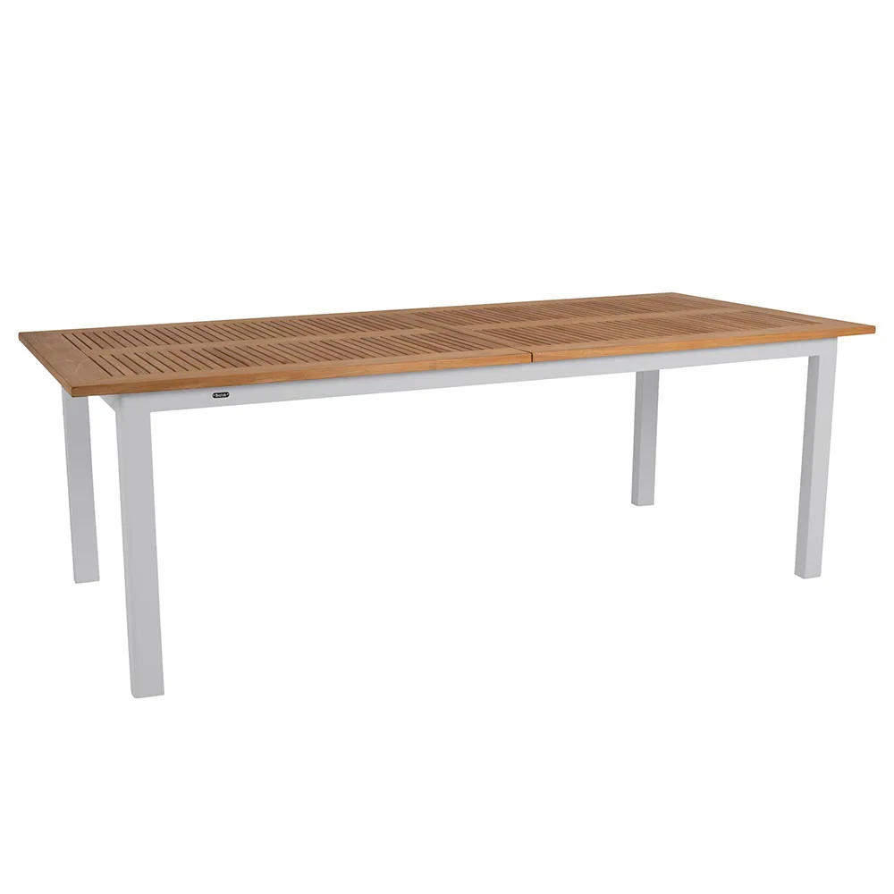 Brafab, Lyon Spiseborf 100x224-304 Cm Light Grey/Teak