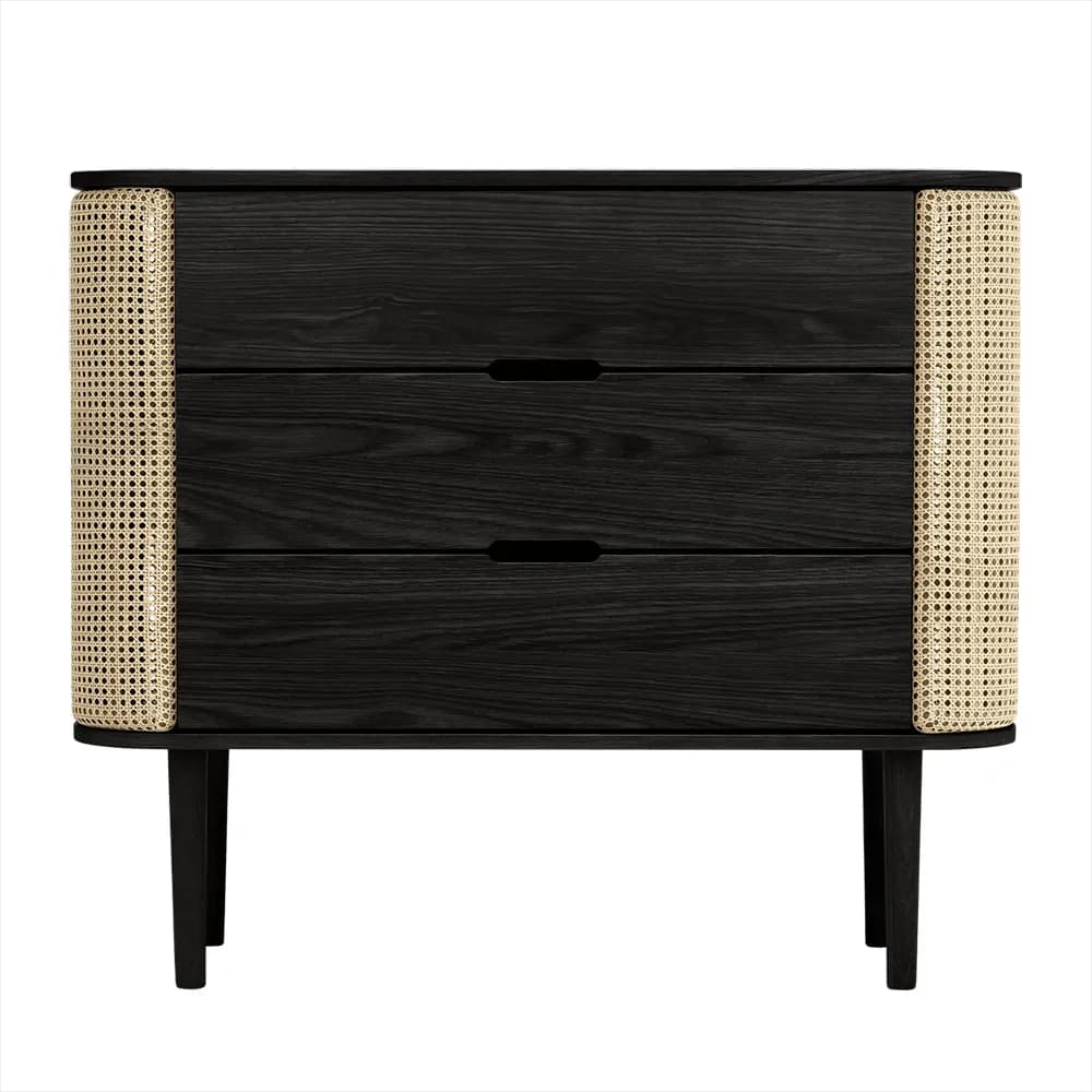 Umage, Treasures kommode i svart eik/Venetian Cane