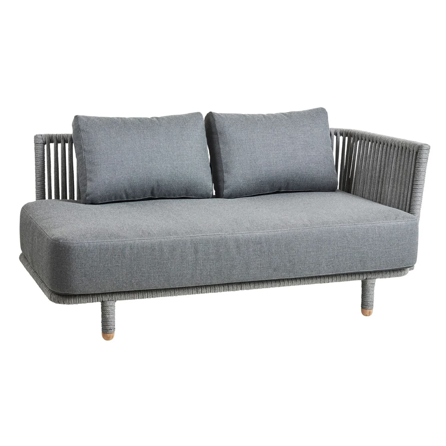 Cane-line, Moments 2-Pers. Sofa venstre modul inkl. grå luft