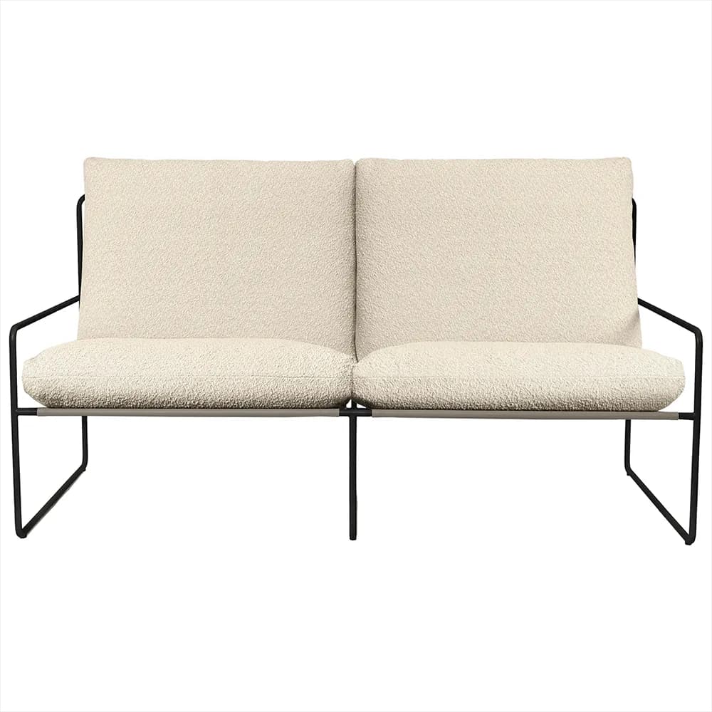 Ferm Living, Desert 2-seters sofa Black/Off-white