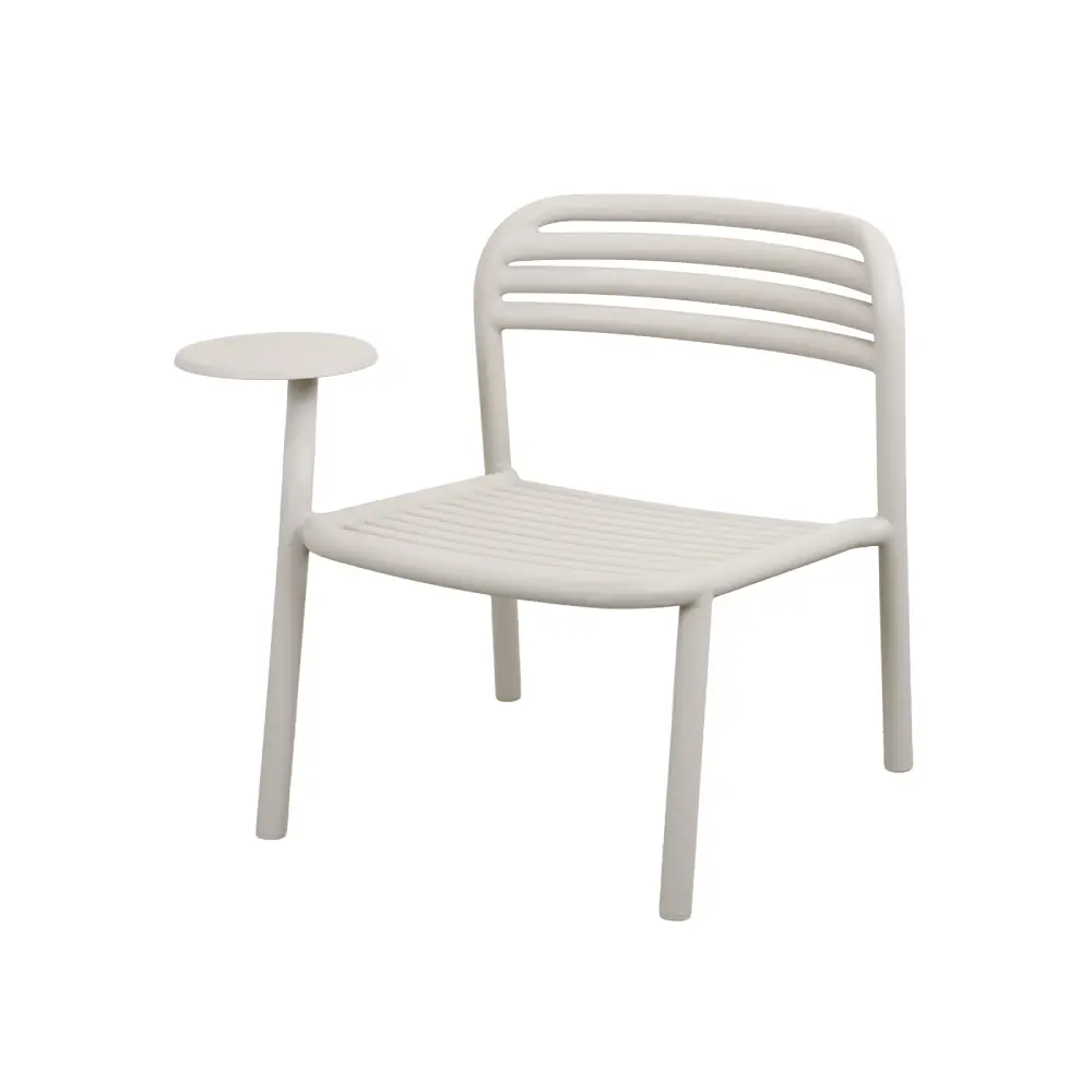 Cane-line, Bliss lenestol m/sidebord høyre Sand, aluminium