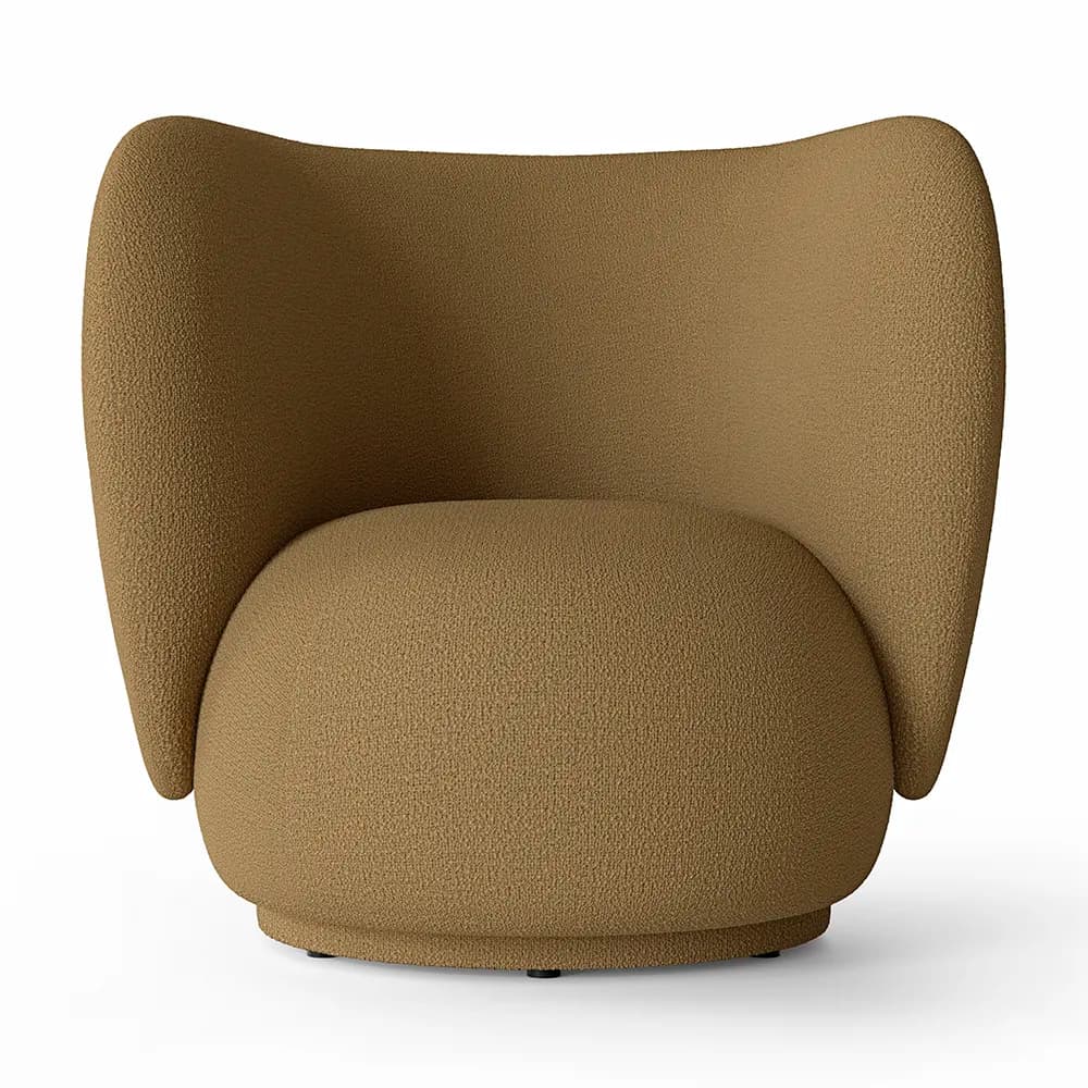 Ferm Living, Rico Lounge Lenestol Wool Boucle - Sugar Kelp