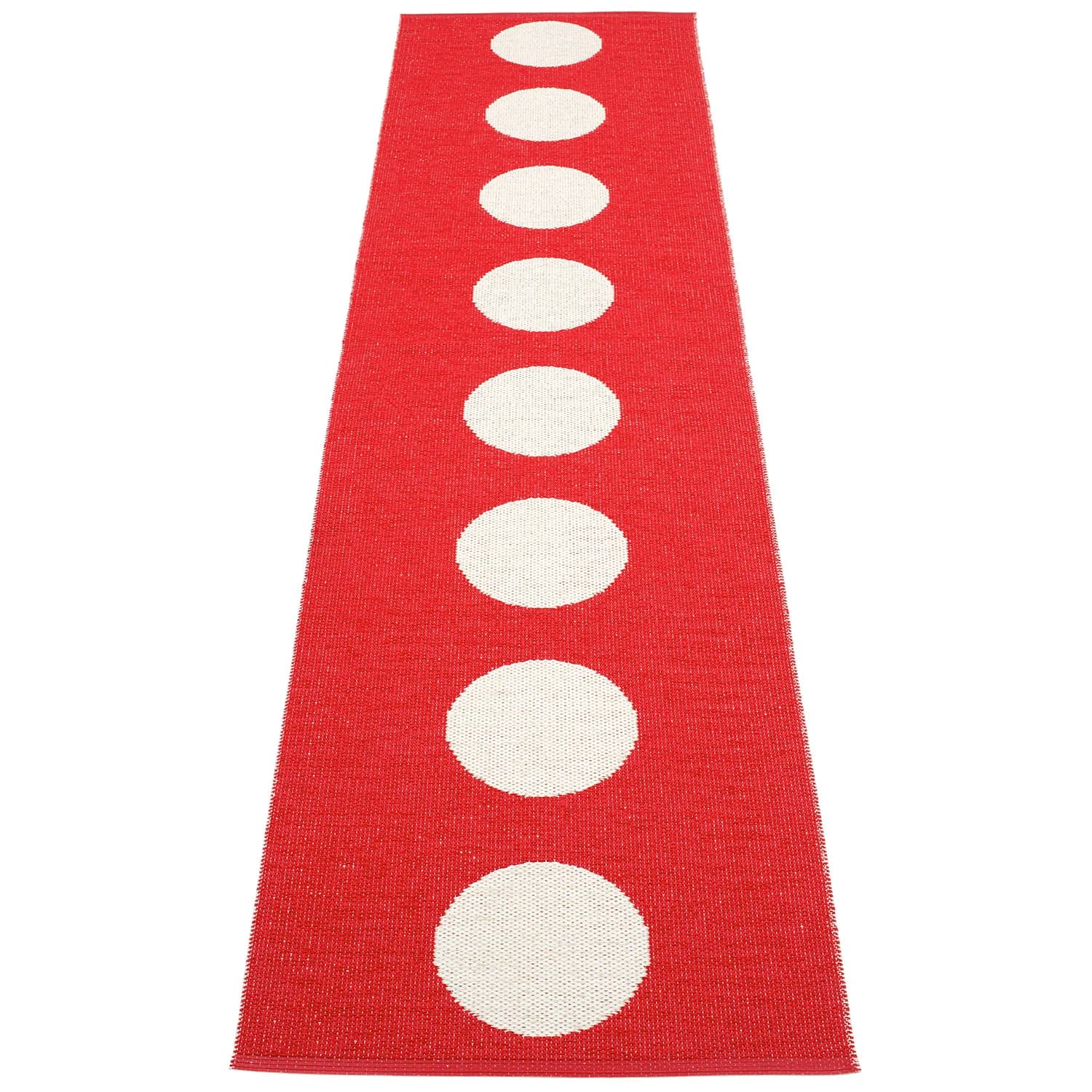 Pappelina, Vera matte 70x300 cm red / vanilla