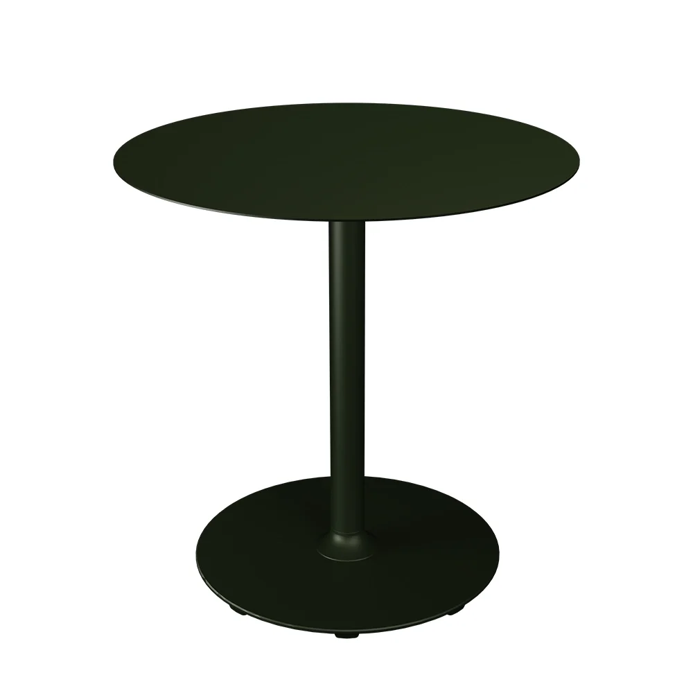 Houe, PICO Sofabord Ø74 cm, rund sokkel Olive green
