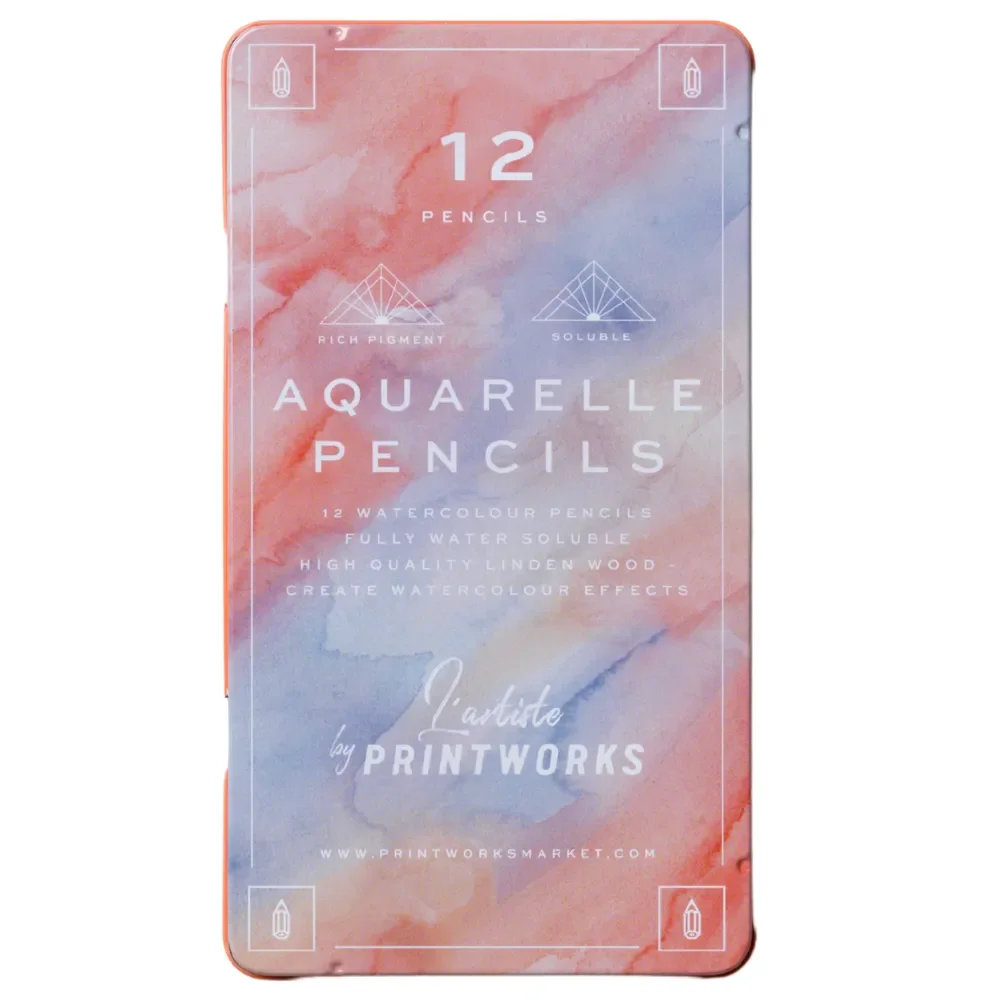 Printworks, 12 fargeblyanter - Aquarelle