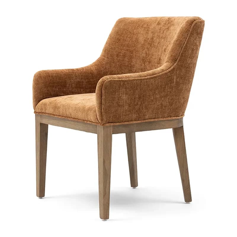 Riviera Maison, Whistler stol med armlener Maroon Brown