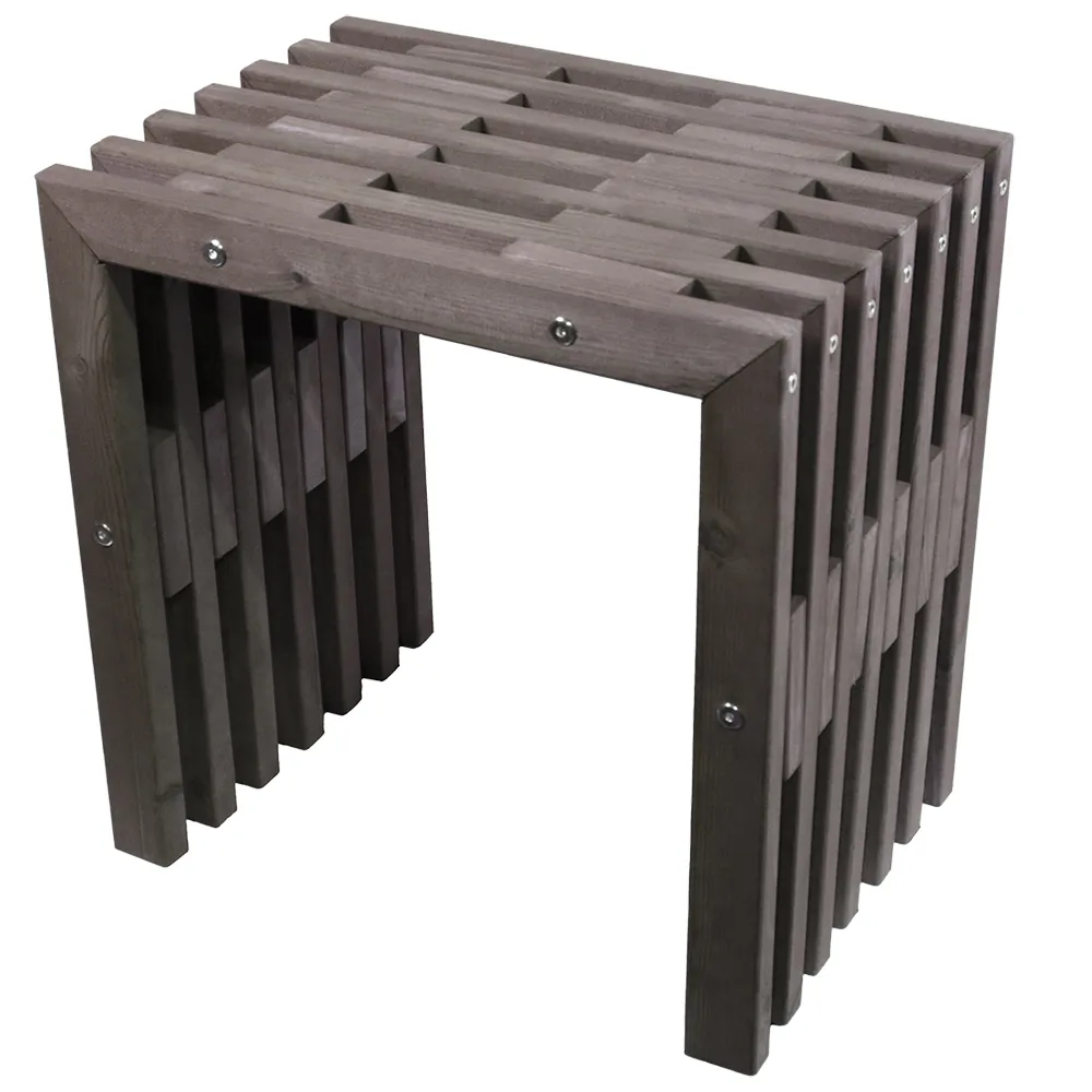 Hillerstorp, D-Bench 45 cm grå oljet furu