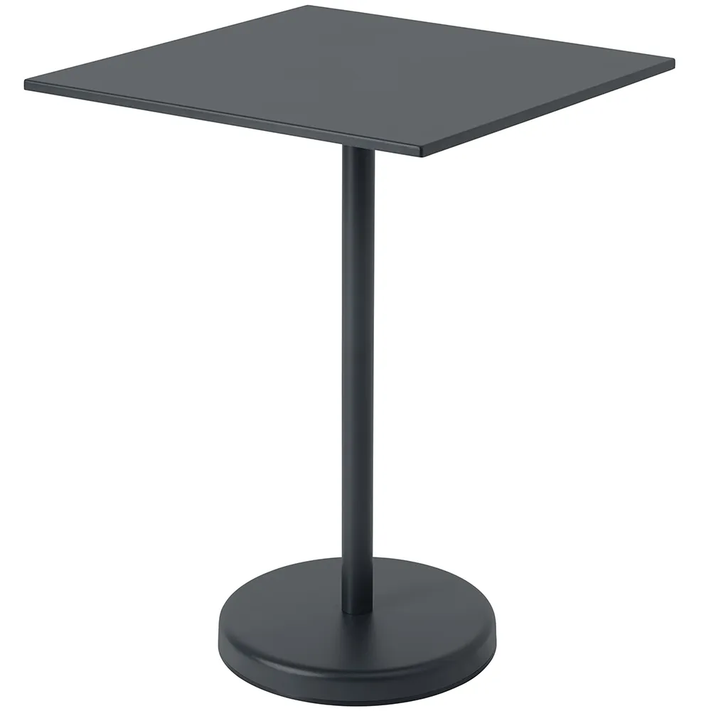 Muuto, Linear Steel Barbord 70x70 h: 95 cm Dark Green