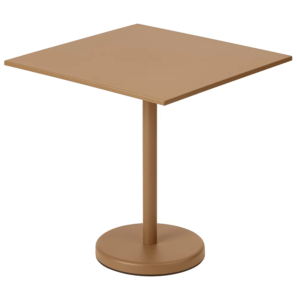 Muuto, Linear Steel Bistrobord 70x70 cm Burnt Orange