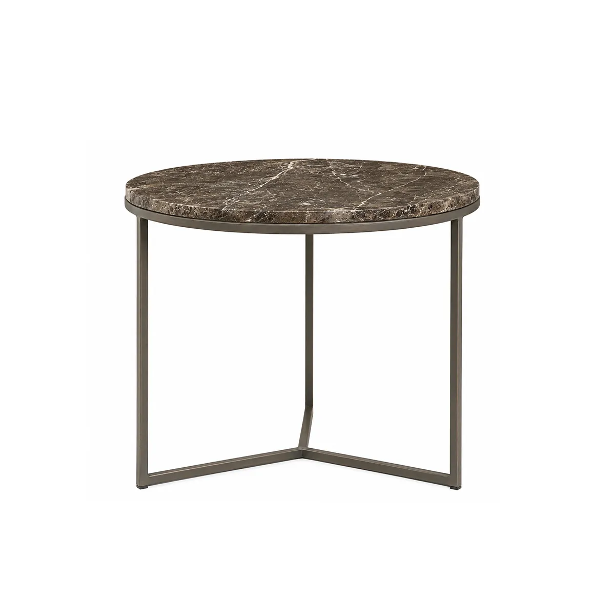 Artwood, Sidebord i Marmor Cedes Marble Ø 60 cm Ash brown