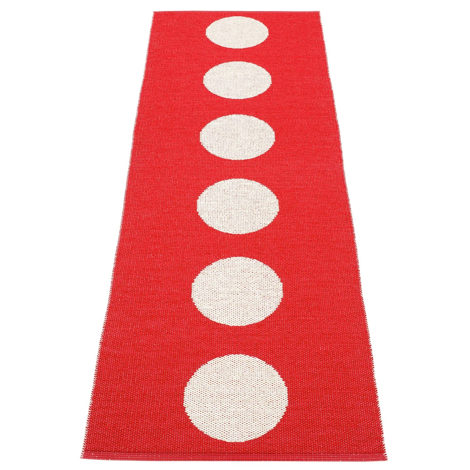 Pappelina, Vera matte 70x225 cm red / vanilla