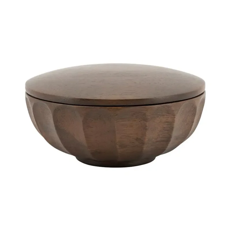 By-Boo, Storage bowl Yori small 13,7x13,7x6,5 cm Mangotre dark brown