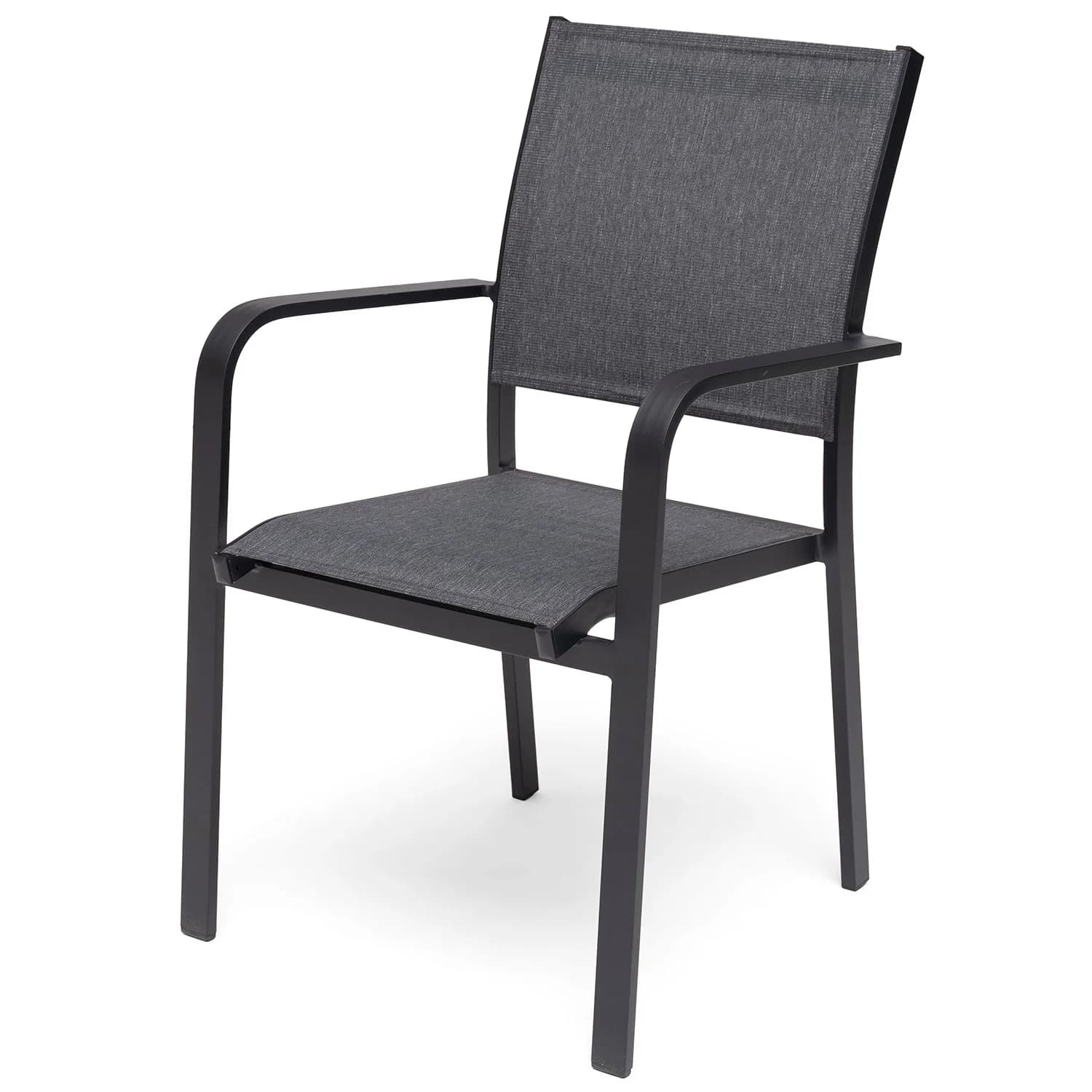 Hillerstorp, Hånger stablestol i svart aluminium.