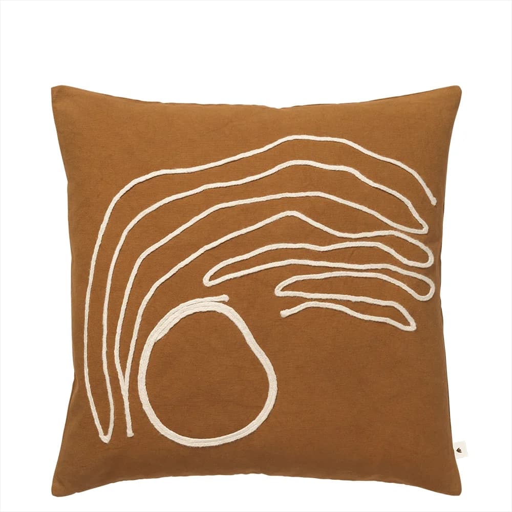 Ferm Living, Jot Putetrekk 50x50- Aged Gold