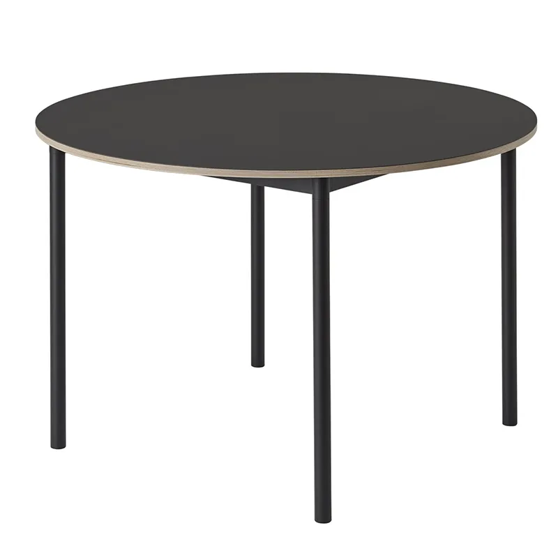 Muuto, Base spisebord 110 cm - Black Nanolaminate Plywood Black