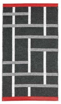 Plastmatter - Horredsmattan Black & White Ask (Størrelse: 80 x 350 cm)