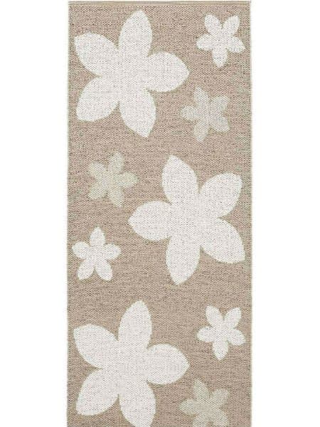 Plastmatter - Horredsmattan Flower (beige) (Størrelse: 70 x 50 cm)