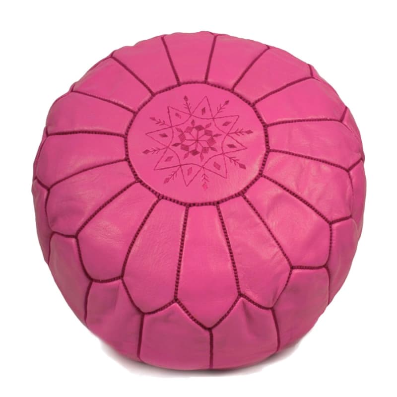 Sittepuff - Marokkansk skinnpuff (Rosa)