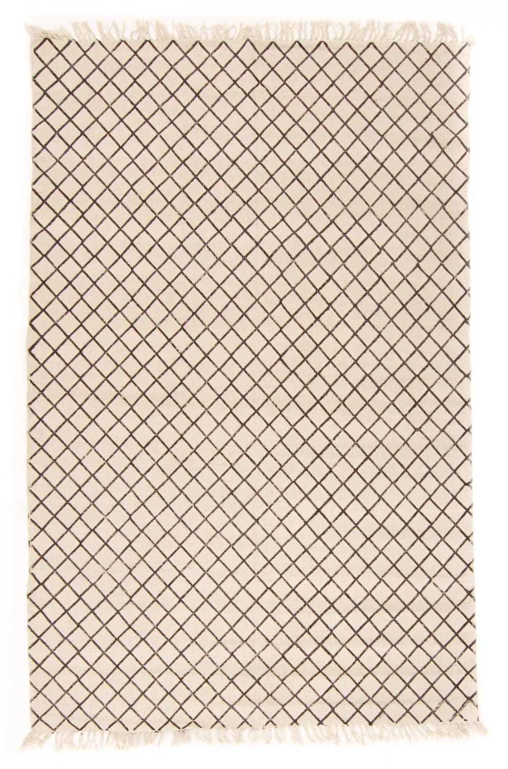 Filleryer - Agadir (sort/hvit) (Størrelse: 135 x 200 cm)