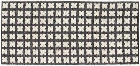 Plastmatter - Horredsmattan Cross (sort) (Størrelse: 70 x 100 cm)